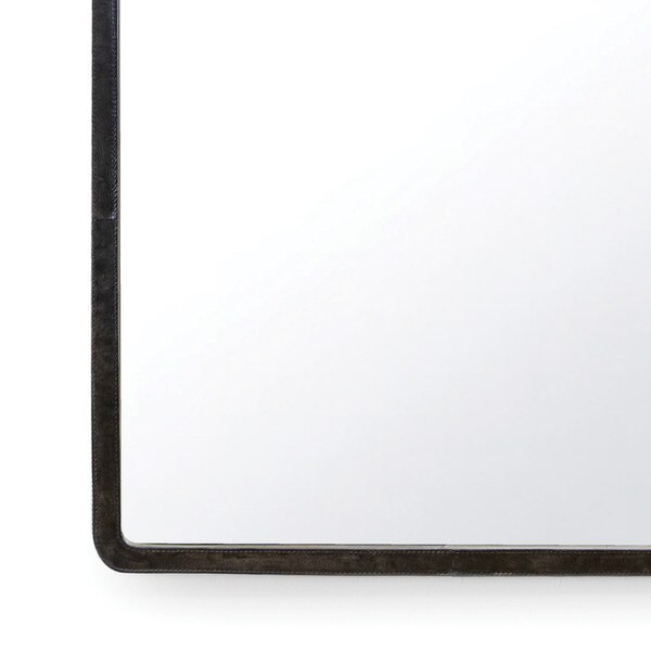Knox Leather Rectangle Mirror